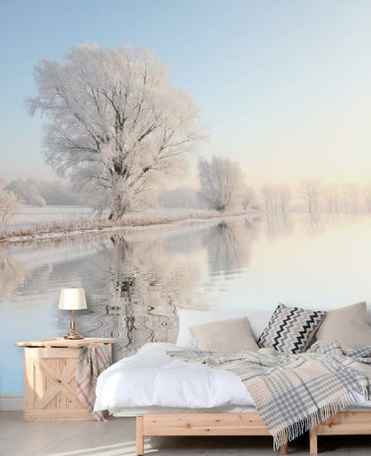 Frosty River Wall Mural