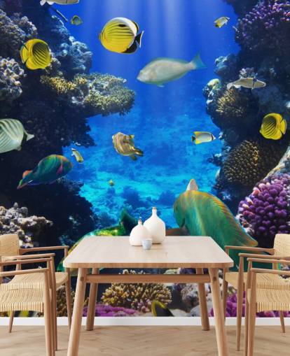 Colorful Coral and Fish Wallpaper