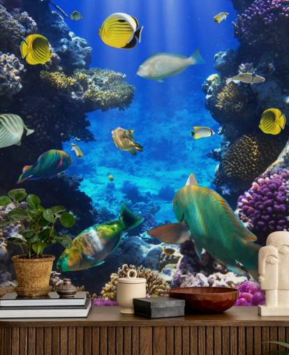 Colorful Coral and Fish Wallpaper