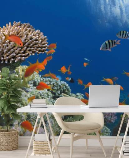 Papel pintado Peces tropicales y corales