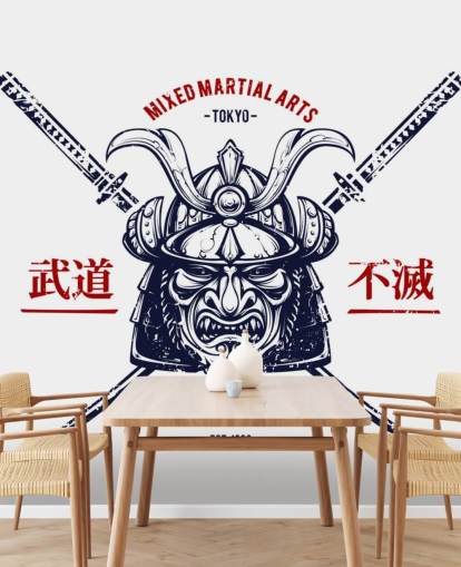 Japanese Warrior Graffiti Wallpaper