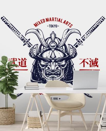 Japanese Warrior Graffiti Wallpaper