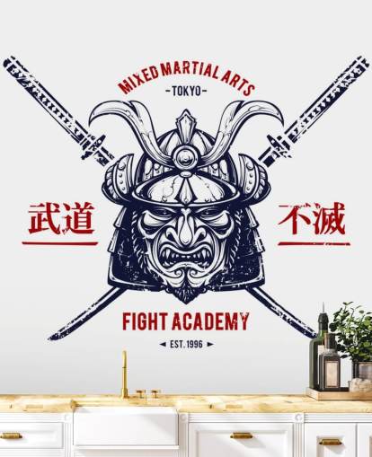 Japanese Warrior Graffiti Wallpaper