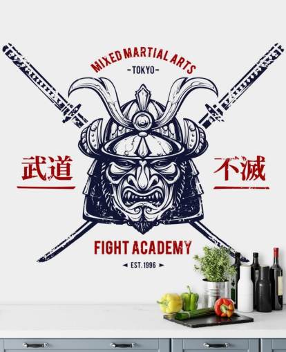 Japanese Warrior Graffiti Wallpaper