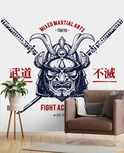 Japanese Warrior Graffiti Wallpaper