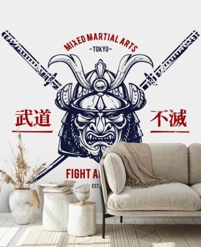 Japanese Warrior Graffiti Wallpaper