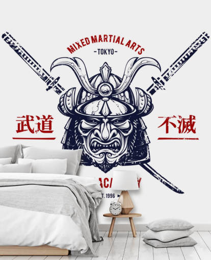 Japanese Warrior Graffiti Wallpaper