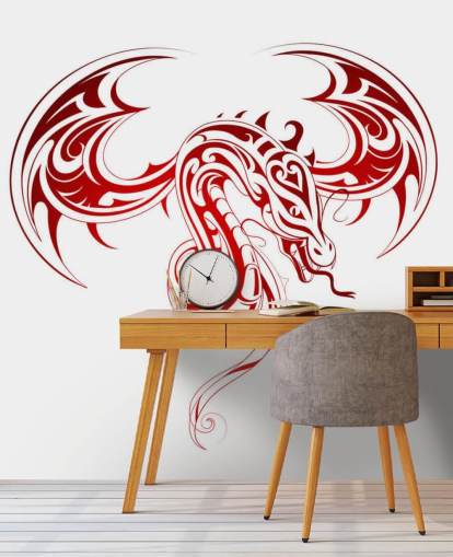 Dragon Tattoo Graffiti Baggrund Dragon Tattoo Graffiti Baggrund