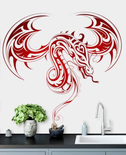 Dragon Tattoo Graffiti Wallpaper