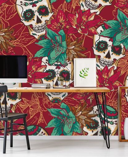 Papier peint Skull Graffiti Papier peint Skull Graffiti
