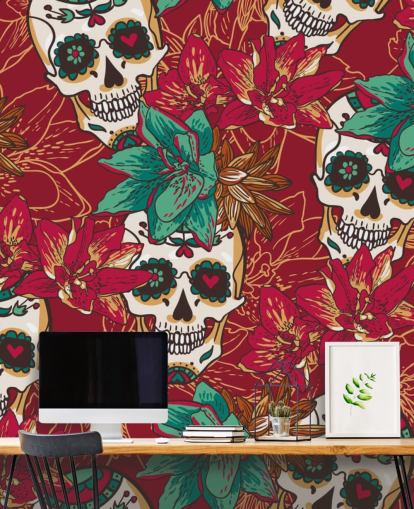 Papier peint Skull Graffiti Papier peint Skull Graffiti