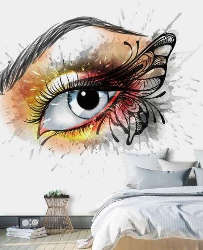 Fondo de pantalla de tatuaje de ojos Fondo de pantalla de tatuaje de ojos