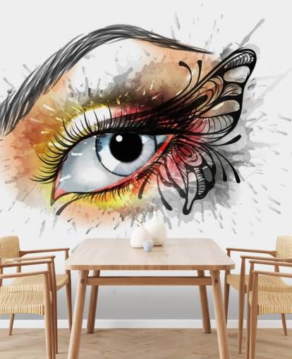 Tattoo Eye Graffiti Baggrund