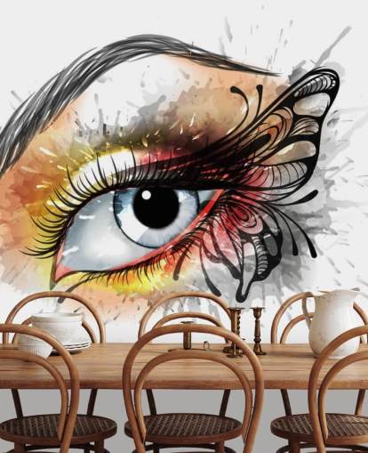 Tattoo Eye Graffiti Baggrund Tattoo Eye Graffiti Baggrund