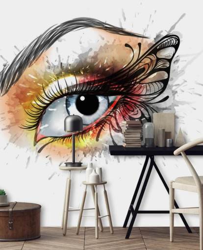 Fondo de pantalla de tatuaje de ojos