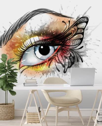 Fondo de pantalla de tatuaje de ojos