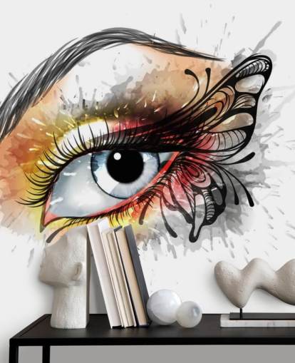 Fondo de pantalla de tatuaje de ojos