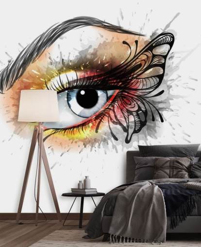 Fondo de pantalla de tatuaje de ojos