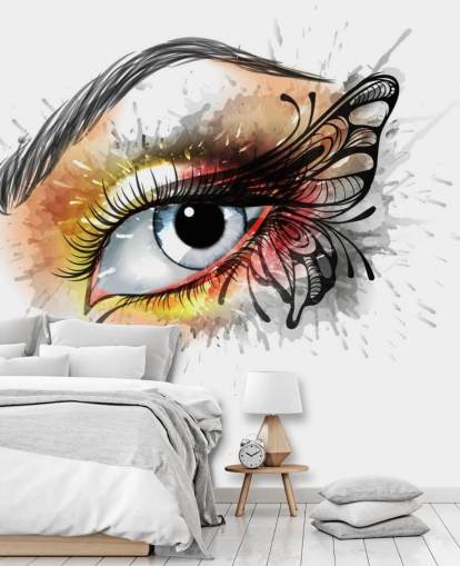 Fondo de pantalla de tatuaje de ojos