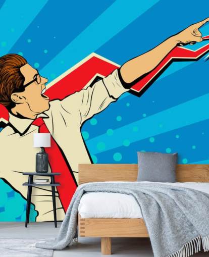 office guy with glasses doing a dab in pop art style wallpaper office guy with glasses doing a dab in pop art style wallpaper