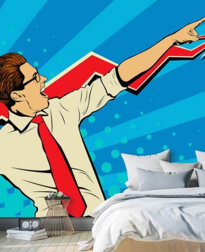 office guy with glasses doing a dab in pop art style wallpaper office guy with glasses doing a dab in pop art style wallpaper