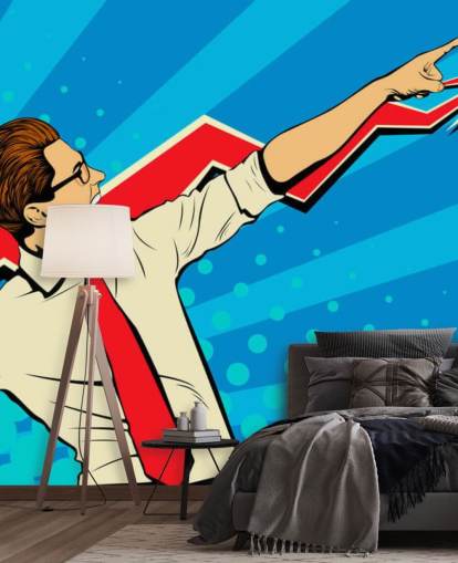 Success on the Job Pop Art Wallpaper