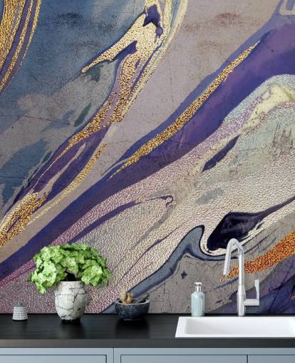 papel pintado de mármol morado