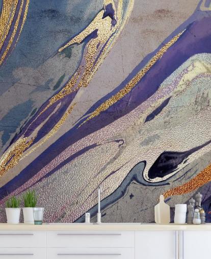 papier peint en marbre violet