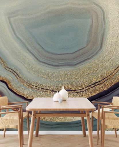 gold and gray geode wall mural called Gold Dust Gray Marble by Lara Skinner for living rooms, bedrooms and kitchens gold and gray geode wall mural called Gold Dust Gray Marble by Lara Skinner for living rooms, bedrooms and kitchens