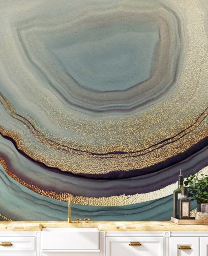 Gold- und Grau-Geode-Wandbild namens Gold Dust Grey Marble von Lara Skinner für Wohnzimmer, Schlafzimmer und Küchen Gold- und Grau-Geode-Wandbild namens Gold Dust Grey Marble von Lara Skinner für Wohnzimmer, Schlafzimmer und Küchen