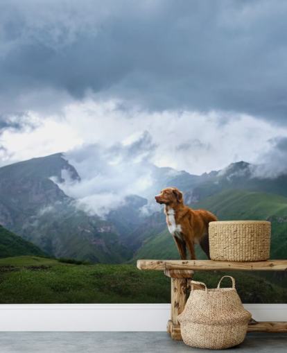 ingefær retriever på bjerg top tapet ingefær retriever på bjerg top tapet