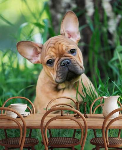 gylden fransk bulldog valp tapet gylden fransk bulldog valp tapet