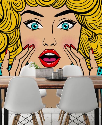 curly haired blond woman shouting wallpaper curly haired blond woman shouting wallpaper