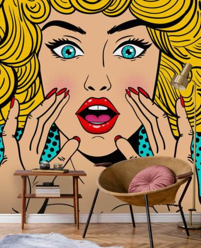 curly haired blond woman shouting wallpaper curly haired blond woman shouting wallpaper