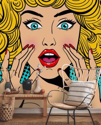 curly haired blond woman shouting wallpaper curly haired blond woman shouting wallpaper