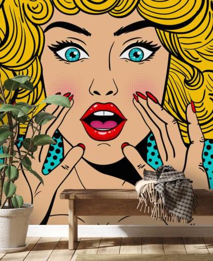 curly haired blond woman shouting wallpaper curly haired blond woman shouting wallpaper