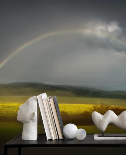 fond d'écran arc-en-ciel sur le terrain