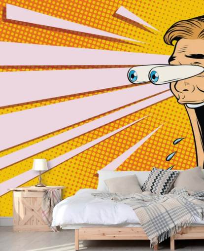 man drooling with jaw dropping and eyes popping out of head pop art wallpaper man drooling with jaw dropping and eyes popping out of head pop art wallpaper