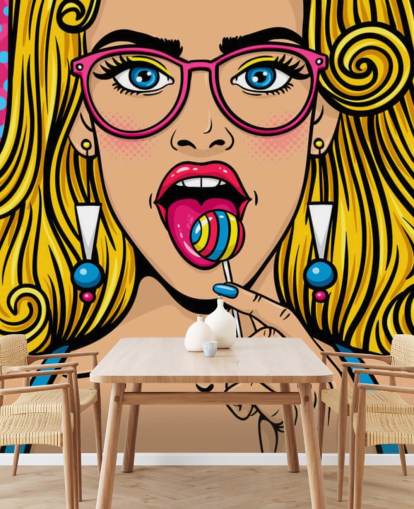 chica rubia con gafas con piruleta en la boca fondo de pantalla chica rubia con gafas con piruleta en la boca fondo de pantalla