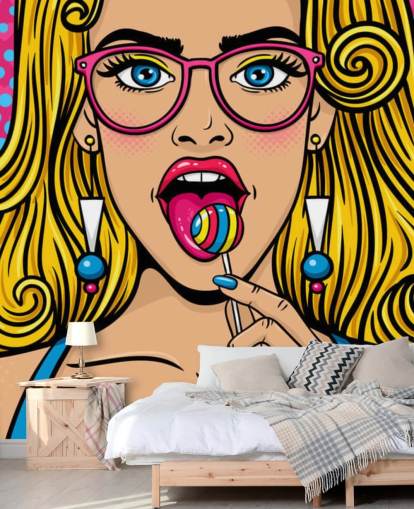 blond girl wearing glasses with lollypop in mouth wallpaper blond girl wearing glasses with lollypop in mouth wallpaper