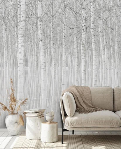 black and white birch trees in water wallpaperf black and white birch trees in water wallpaperf