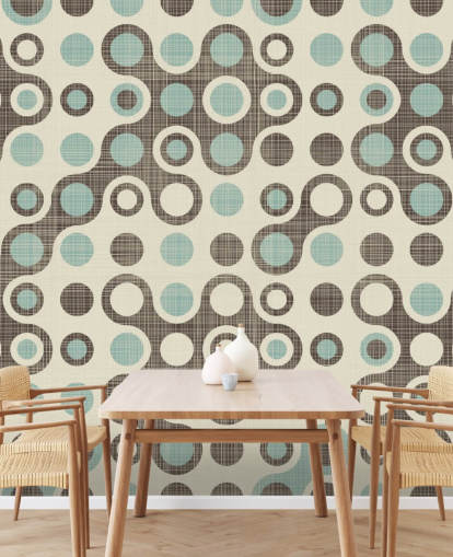 Blue and Grey Circle Wallpaper