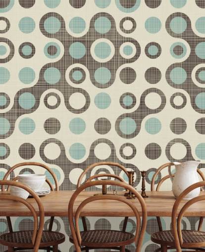 Blue and Grey Circle Wallpaper