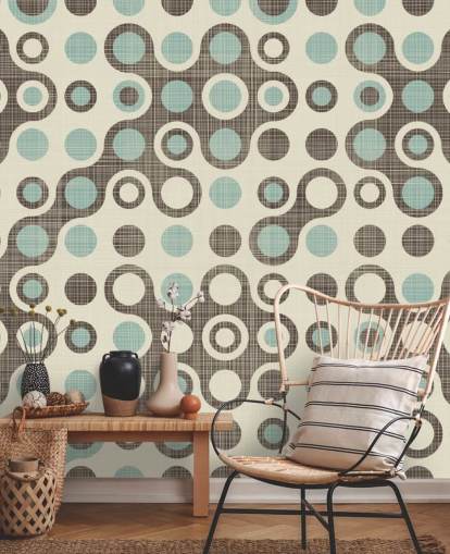 Blue and Grey Circle Wallpaper