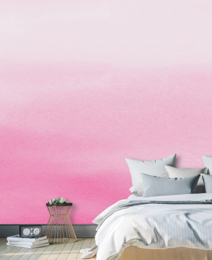 papel pintado ombre rosa llamado Pink Fade para dormitorios