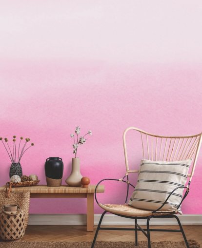 pink omber wallpaper called Pink Fade for bedrooms