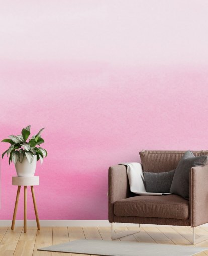 carta da parati rosa ombre chiamata Pink Fade per camere da letto