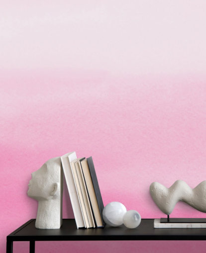 pink omber wallpaper called Pink Fade for bedrooms