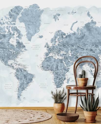 grey and white world map wallpaper