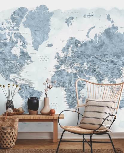 grey and white world map wallpaper